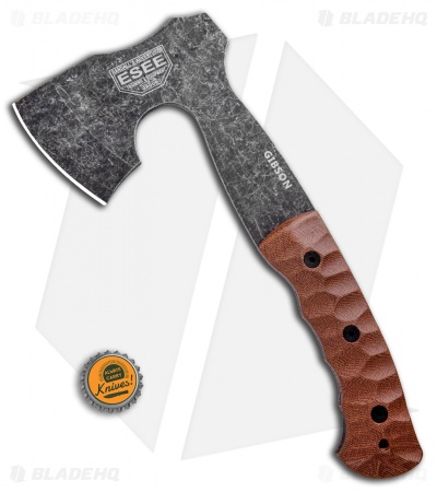 ESEE Gibson Axe Sculpted Micarta - Stonewashed Black Oxide