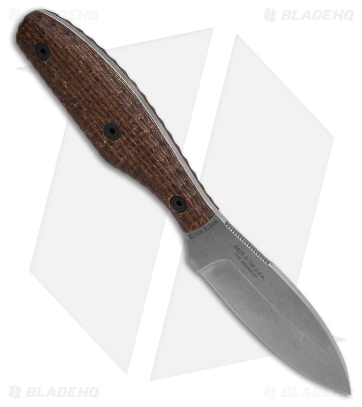 ESEE Canadian Belt Knife Fixed Blade Knife Burlap Micarta (2.8" SW) 