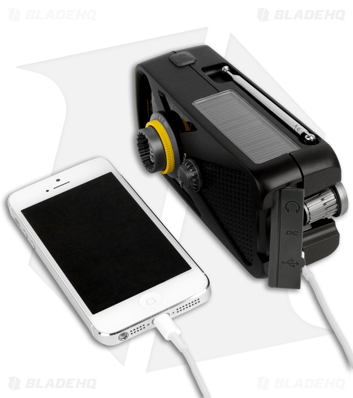 Eton FRX2 Hand Turbine AM/FM/Weather Radio w/ USB Charger, Light (Red ...