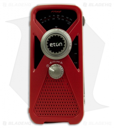 Eton FRX2 Hand Turbine AM/FM/Weather Radio w/ USB Charger, Light