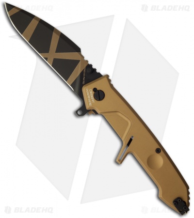 Extrema Ratio Desert Warfare MF2 Knife Flipper (4.5" Black Plain)