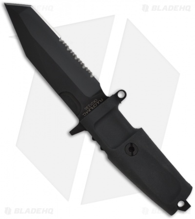 Extrema Ratio Fulcrum C Testudo Fixed Blade Knife (4.3" Black Serr)