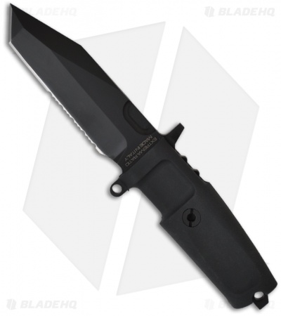 Extrema Ratio Fulcrum C Testudo Fixed Blade Knife (4.3" Black Serr)