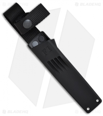 Fallkniven PRK - Police and Rescue Knife w/ Zytel Sheath (3.7" Black Serr)