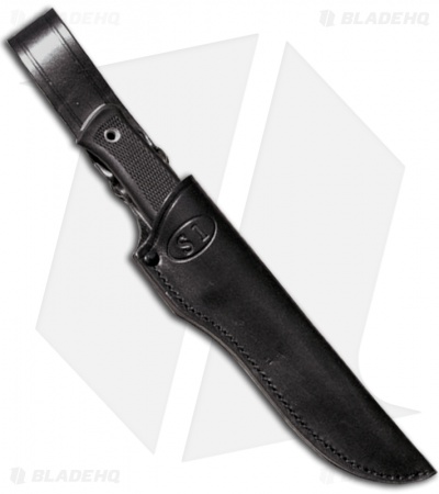 Fallkniven Knives S1 Forest Knife w/ Leather Sheath (5.1" Black Plain)