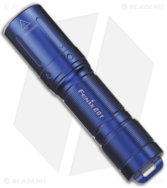 Fenix E01 V2.0 Blue Flashlight w/AAA Battery (100 Lumens)