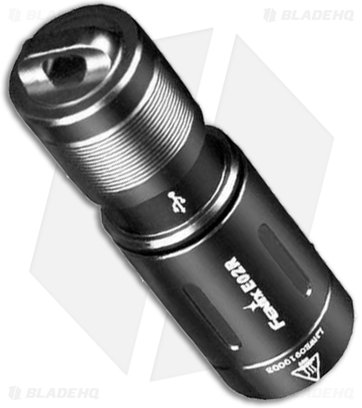 Fenix E02R Black Flashlight (200 Lumens)