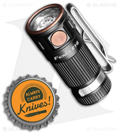 Fenix E16 EDC Flashlight CREE XP-L HI Black (700 Lumens) E16XLBK