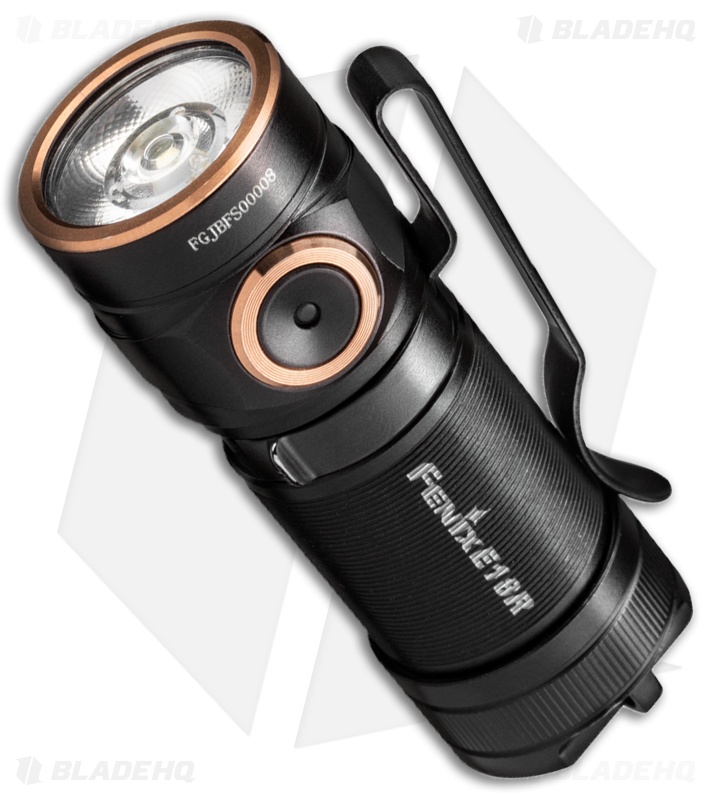 Fenix E18R Rechargeable Flashlight Black/Copper Blade HQ