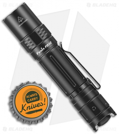 Fenix PD32 V2.0 LED Flashlight 4 Modes Black Aluminum (1200 Lumens)