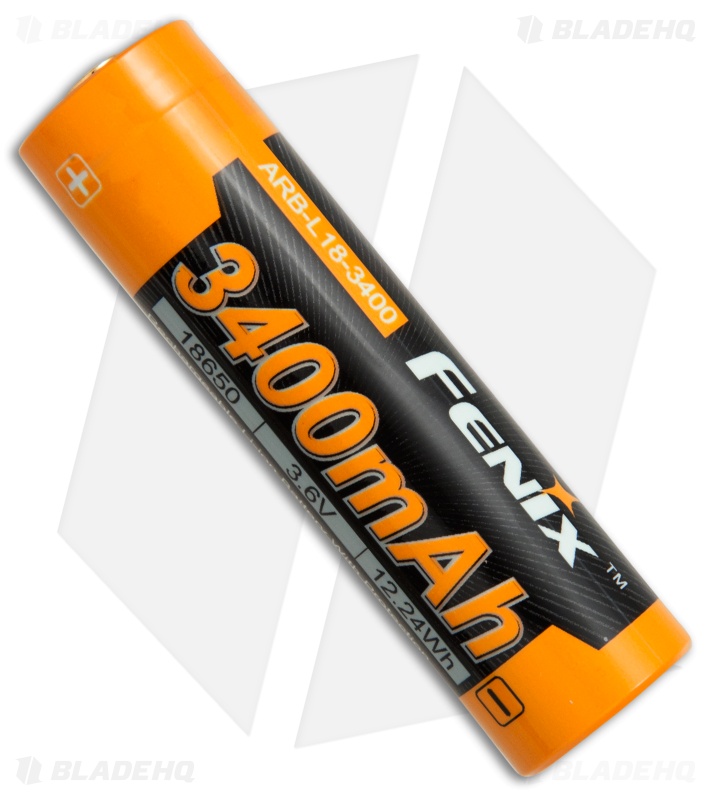 Fenix Rechargeable ARBL18 High-Capacity 18650 Battery - 3400mAh