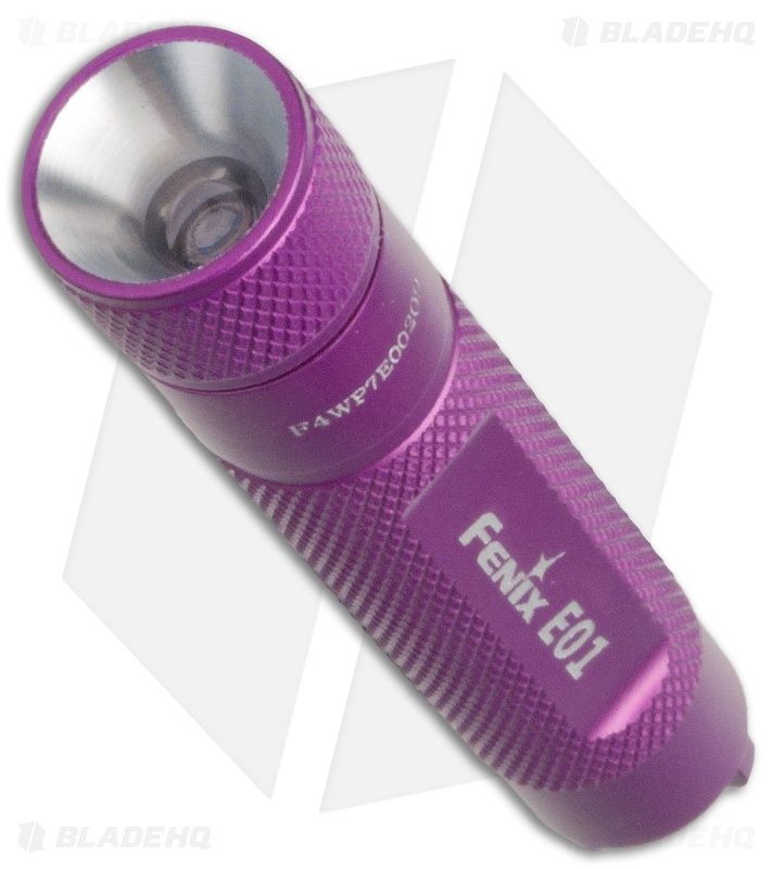 Fenix E01 Flashlight Violet Compact Nichia GS LED + Battery (13 Lumens)