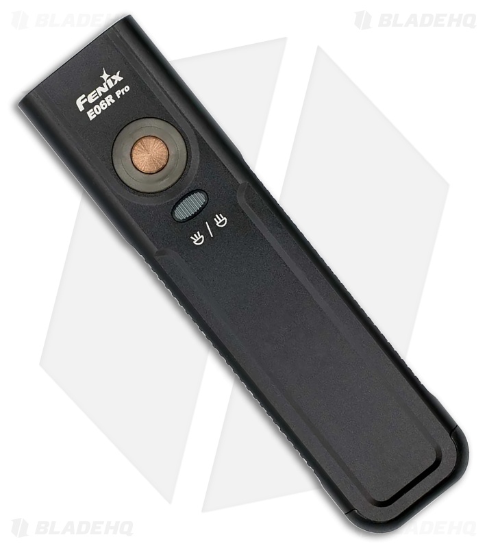 Fenix E06R Pro Flat Flashlight Black Al (1600 Lumens)