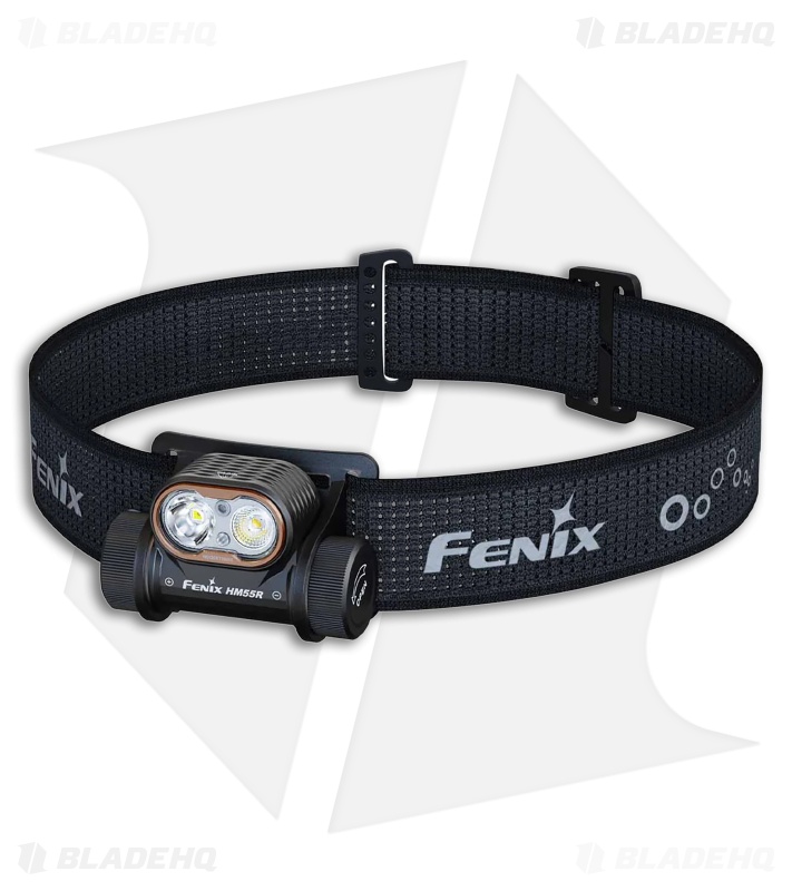 Fenix HM55R Rechargeable Headlamp Black Aluminum (1200 Lumens)
