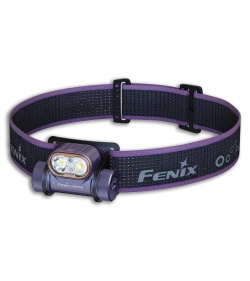 Fenix HM55R Rechargeable Headlamp Dark Purple Aluminum (1200 Lumens)