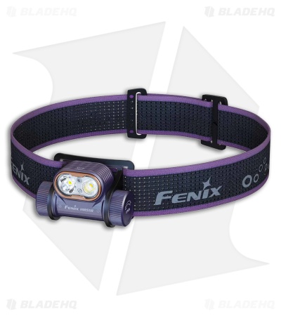 Fenix HM55R Rechargeable Headlamp Dark Purple Aluminum (1200 Lumens)