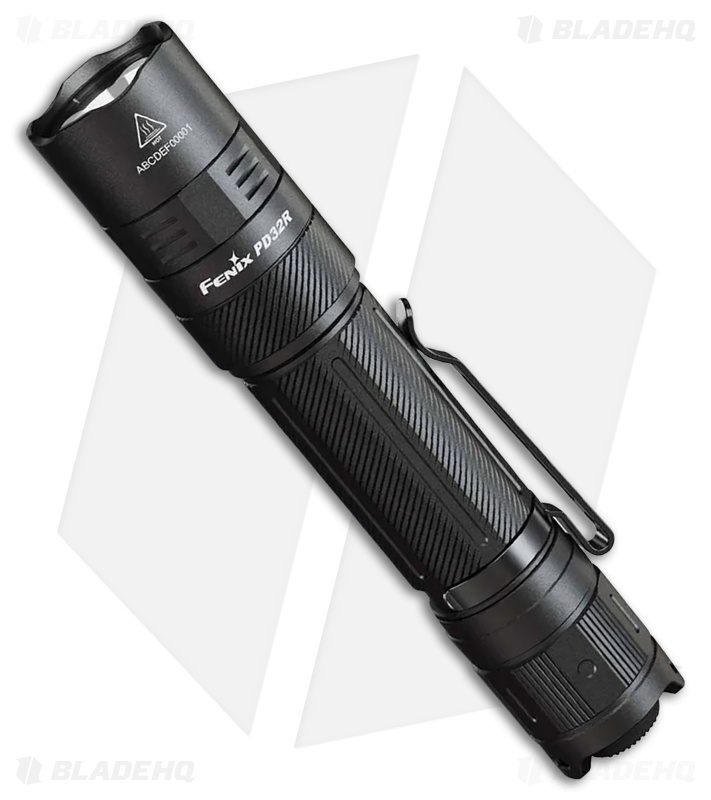 Fenix PD32R Rechargeable Flashlight Black Aluminum - Blade HQ