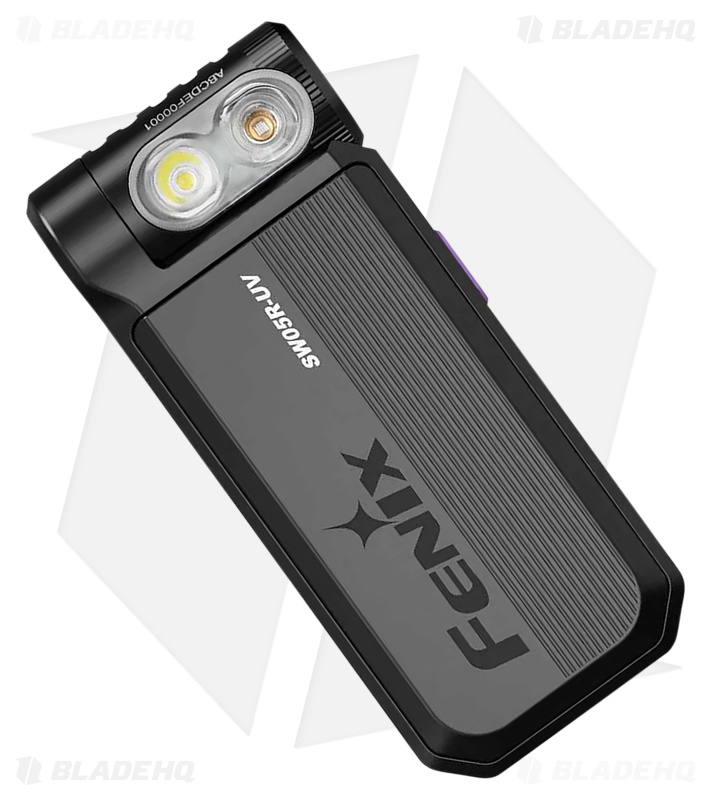 Fenix SW05R-UV Rechargeable Cliplight Black Aluminum - Blade HQ