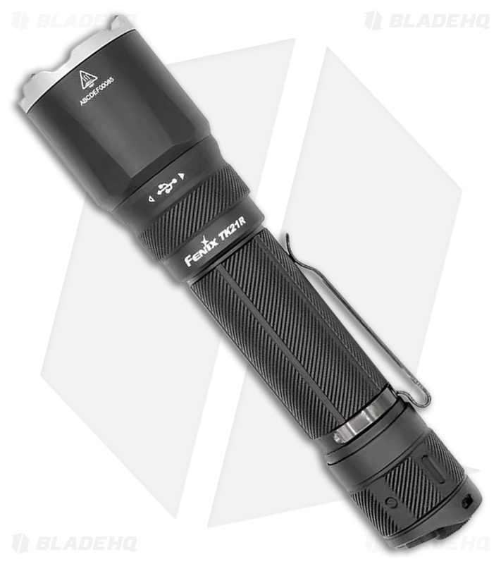 Fenix TK21R Rechargeable Flashlight Black Aluminum - Blade HQ