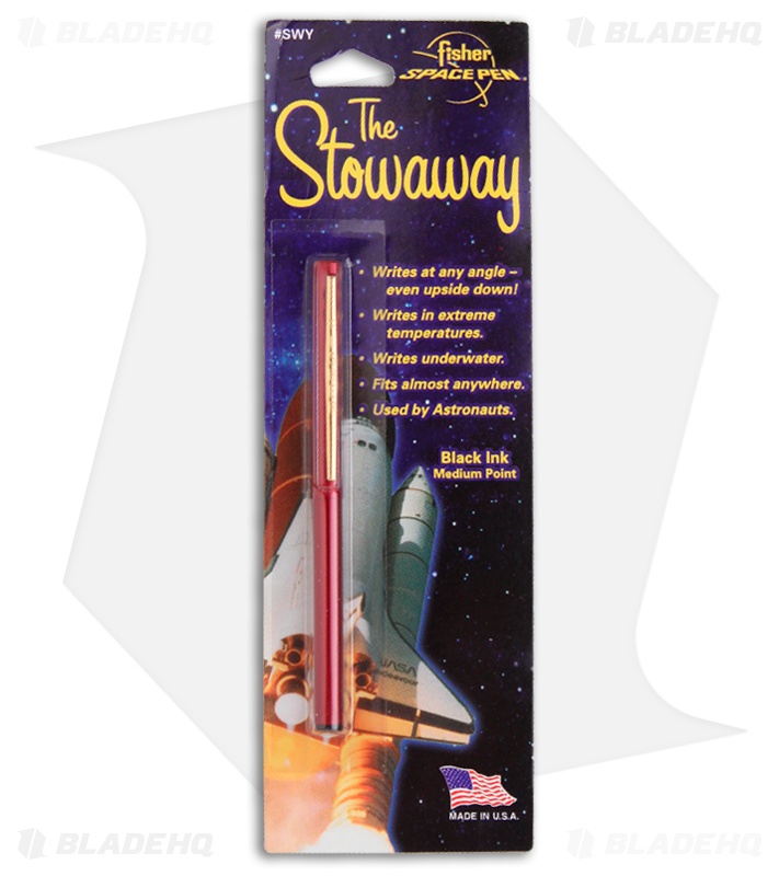 Fisher Space Pen Red Stowaway (Medium Point) SWY
