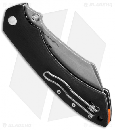 Fox Knives Pelican Liner Lock Knife Black G-10 (3.5" Stonewash) FX-534 