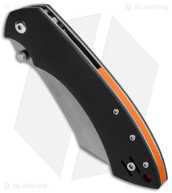Fox Knives Pelican Liner Lock Knife Black G-10 (3.5" Stonewash) FX-534 