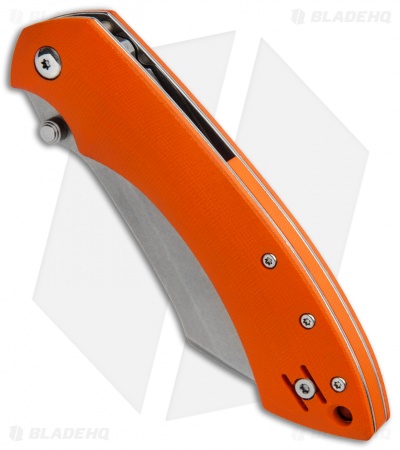 Fox Knives Pelican Liner Lock Knife Orange G-10 (3.5" Stonewash ) FX-534 O