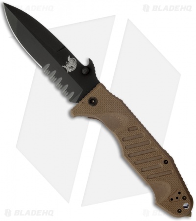 Fox Knives Col Moschin Delta Spec Ops Knife (4.25" Black Serr) FX-SOK09CM01E