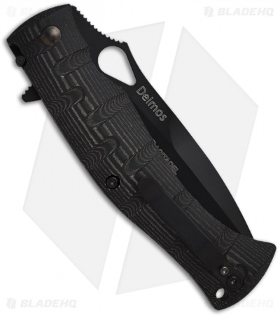Fox Knives Citadel Deimos Folder Knife Micarta (4.5" Black) FX-0110M