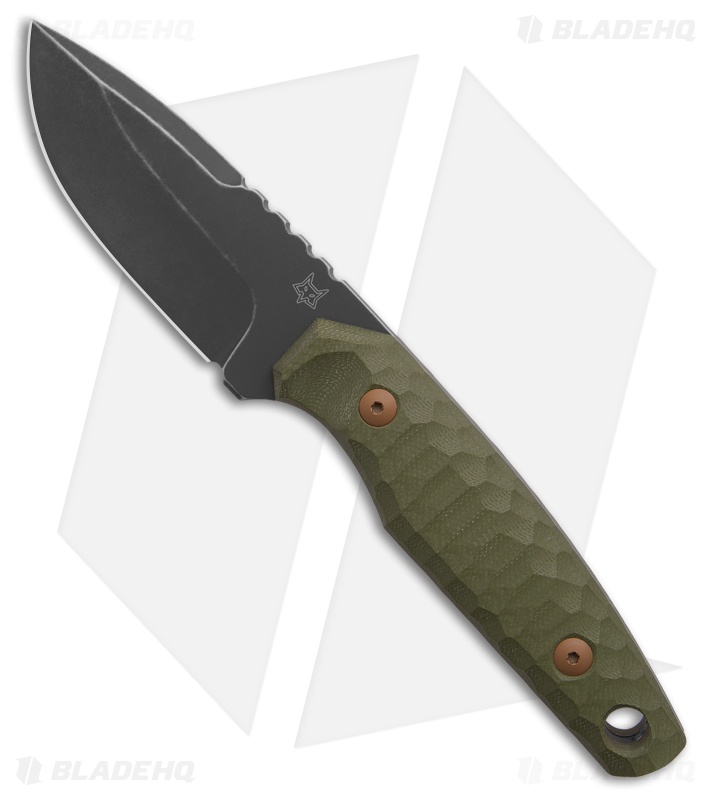 Fox Knives Tactical KS Original Fixed Blade Knife OD Green G-10 (3.1" Antracite)