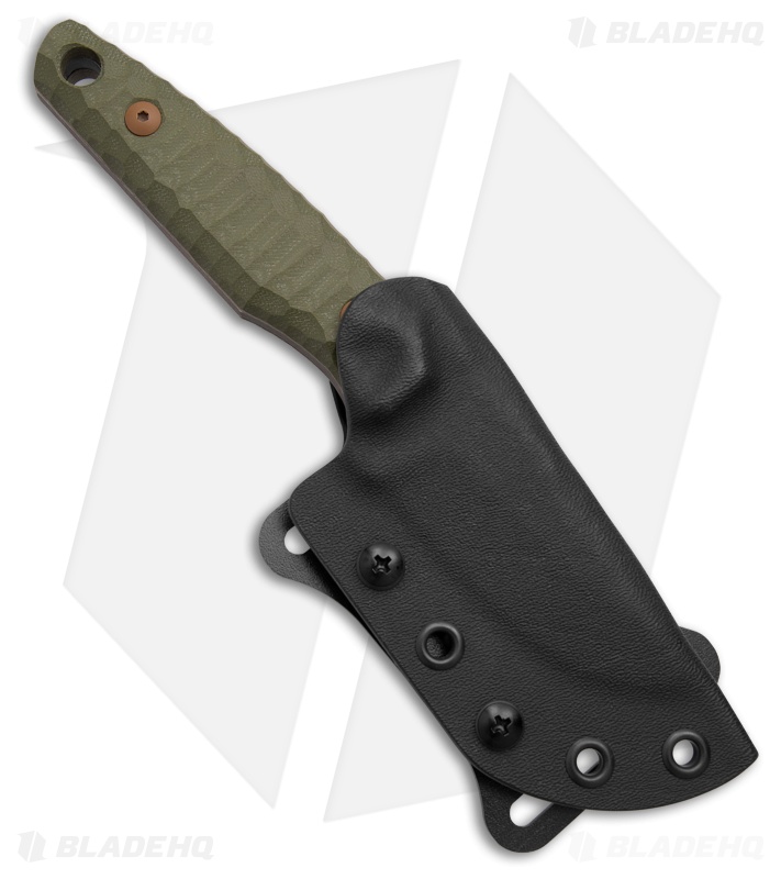Fox Knives Tactical KS Original Fixed Blade Knife OD Green G-10 (3.1" Antracite)