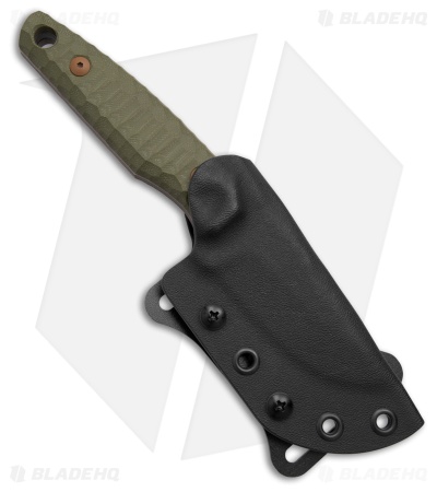 Fox Knives Tactical KS Original Fixed Blade Knife OD Green G-10 (3.1" Antracite)