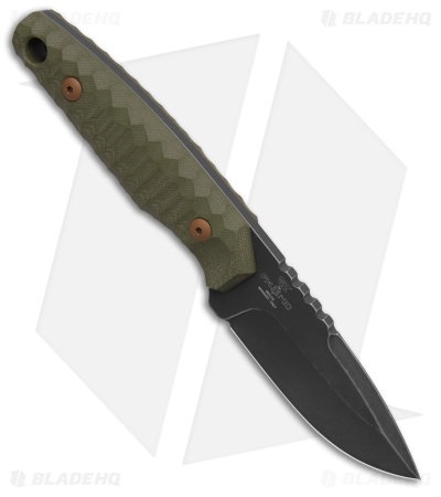 Fox Knives Tactical KS Original Fixed Blade Knife OD Green G-10 (3.1" Antracite)