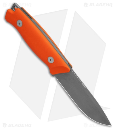 Fox Knives Windage Drop Point Fixed Blade Knife Orange G-10 (4.2" Satin)