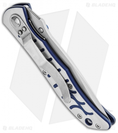 Fox Knives Terzuola Blue Folder Knife (3.25" Bead Blast) T1/2
