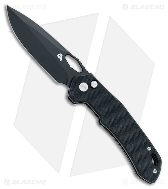 BlackFox Atros Black G-10 Drop Point black PTFE VG10