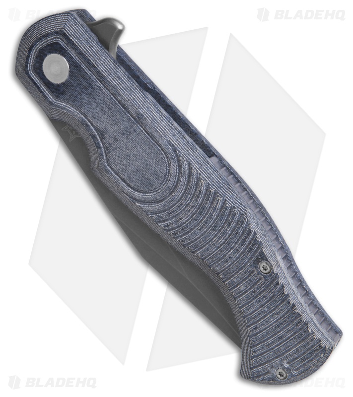 Fox Knives Eastwood Tiger Manual Liner Lock Knife Denim Micarta (3.5" Stonewash)