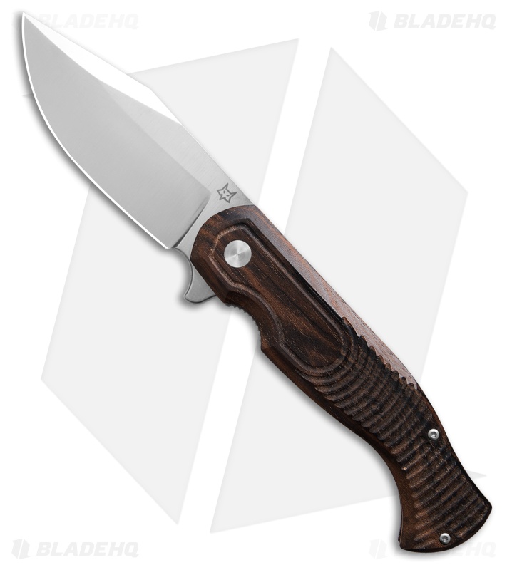 w.pcoco 様 junglerelief gray Fox Knives Eastwood Tiger Knife Ziricote Wood Satin