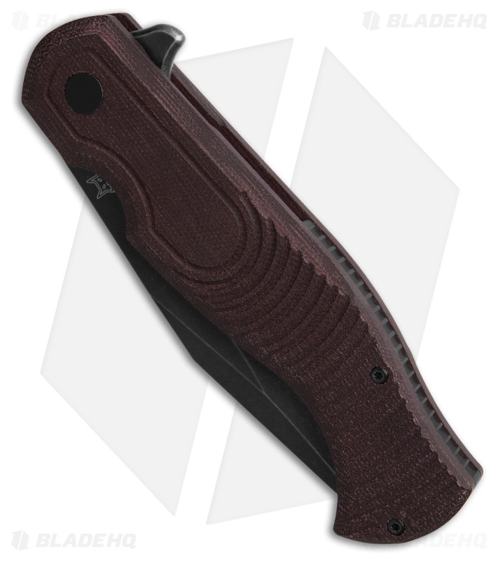 Fox Knives Eastwood Tiger Manual Liner Lock Knife Olive Micarta (3.5" Black)
