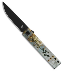 Fox Knives CHNOPS Liner Lock Knife Kilroy Gray Aluminum (3.25" Black) FX-543 M2