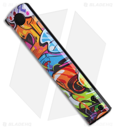 Fox Knives CHNOPS Liner Lock Knife Graffiti Aluminum (3.25" Black) FX-543 A2