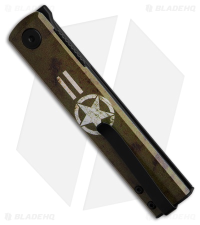 Fox Knives CHNOPS Liner Lock Knife Green Aluminum (3.25" Black) FX-543 M1