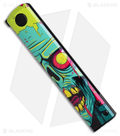 Fox Knives CHNOPS Liner Lock Knife Neon Zombie Aluminum (3.25" Black) FX-543 A1