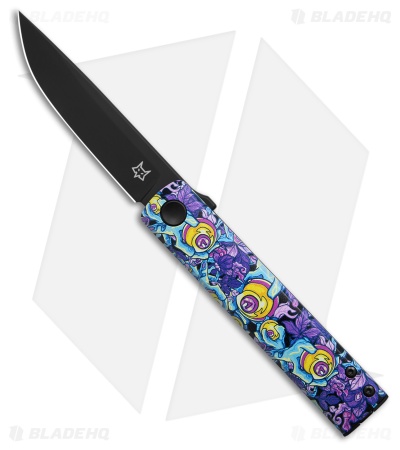 Fox Knives CHNOPS Liner Lock Knife Purple Aluminum (3.25" Black) FX-543 A3