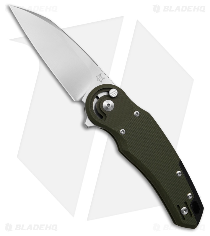 Fox Knives Metamorphosis Radius Button Lock Knife OD Green G-10 (3.25" Satin)