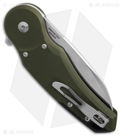 Fox Knives Metamorphosis Radius Button Lock Knife OD Green G-10 (3.25" Satin)