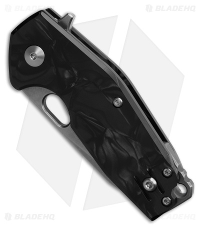 Fox Knives Suru Liner Lock Knife Black Rhodoid (2.4" Stonewash)