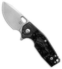 Fox Knives Suru Liner Lock Knife Black Rhodoid (2.4" Stonewash)