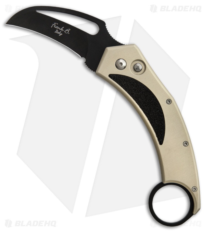 Frank B Beltrame Karambit Automatic Knife Tan (2.5" Black)