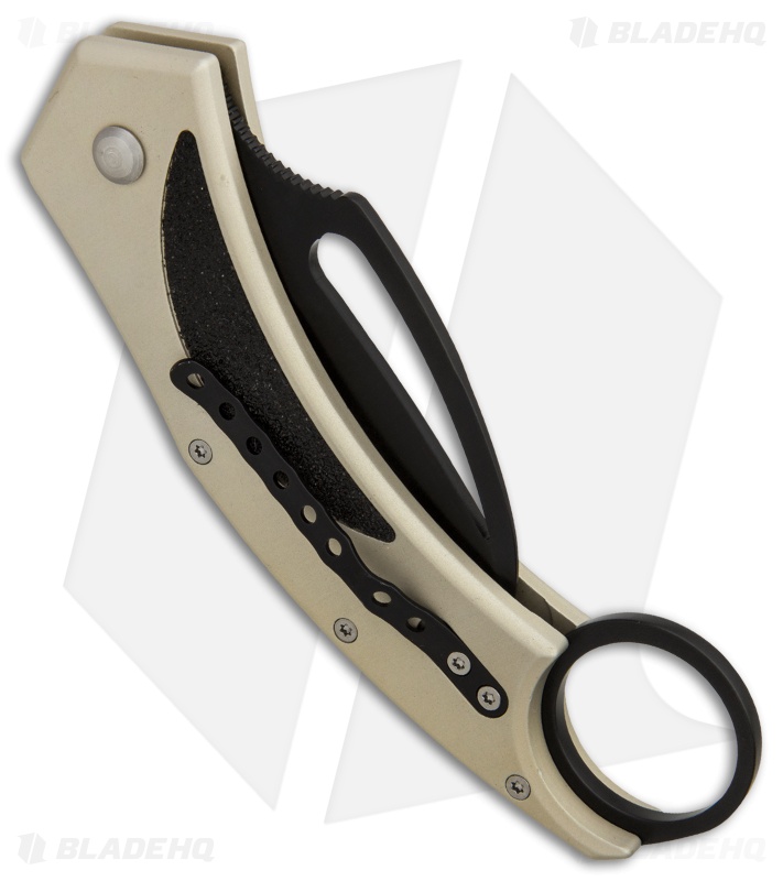 Frank B Beltrame Karambit Automatic Knife Tan (2.5" Black)